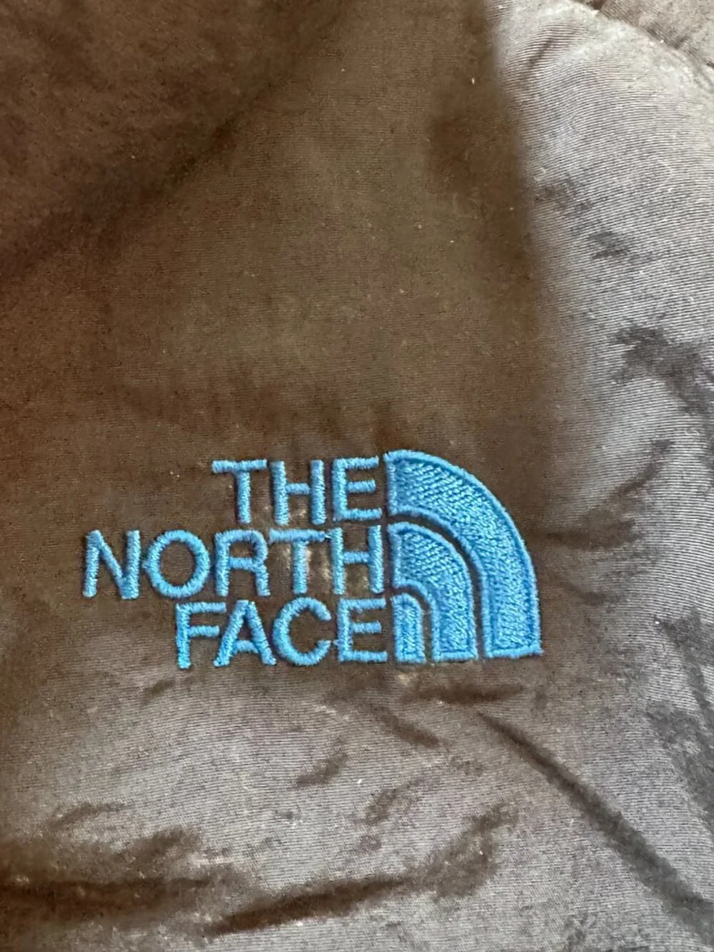 The North Face Black and Gray Jacket with Blue Accents